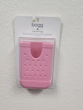 Pink Silicone Phone Card Holder - Stick-On Accessory